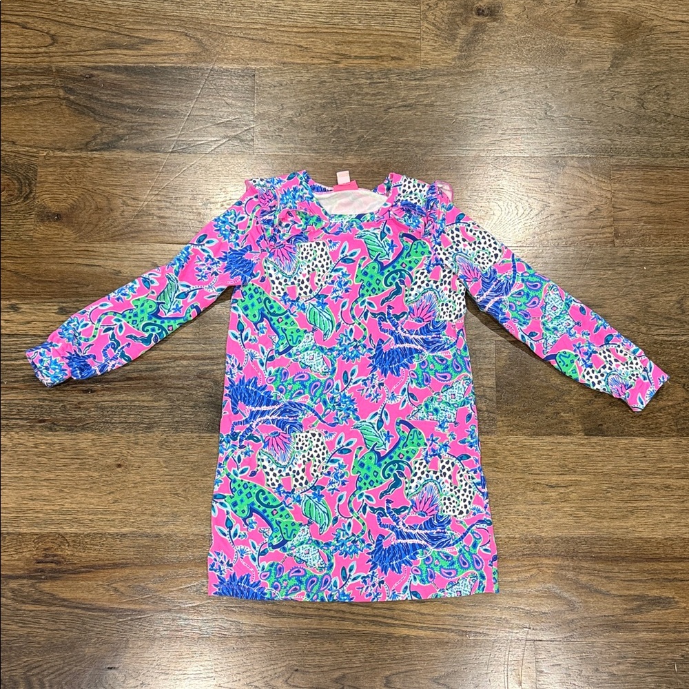 Lilly Pulitzer Pink and Blue Kids Casual Dress